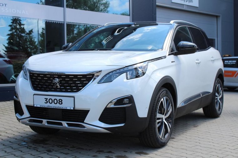 Peugeot 3008, GT LINE 1.6 133kW AT8, barva bílá