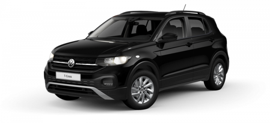 Volkswagen T-Cross, Life 1.0 TSI 70 kW 5G, barva černá