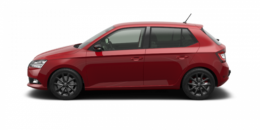 Škoda Fabia, 1,0 TSI 70 kW 5-stup. mech., barva červená