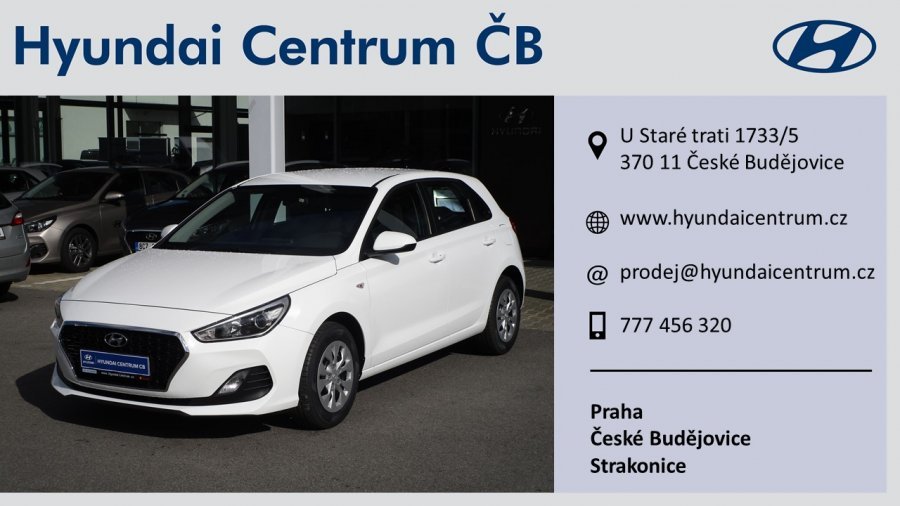 Hyundai i30, 1,4i 73 kW (95 NAT) 6 st. man, barva bílá