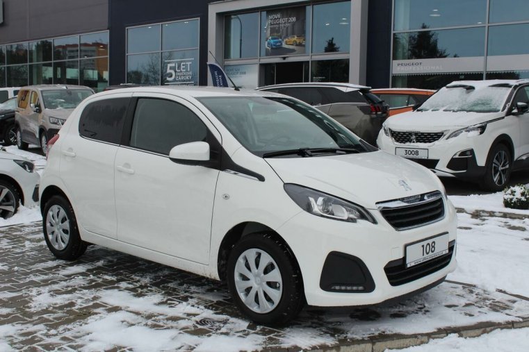 Peugeot 108, ACTIVE 1.0 53kW MT5, barva bílá