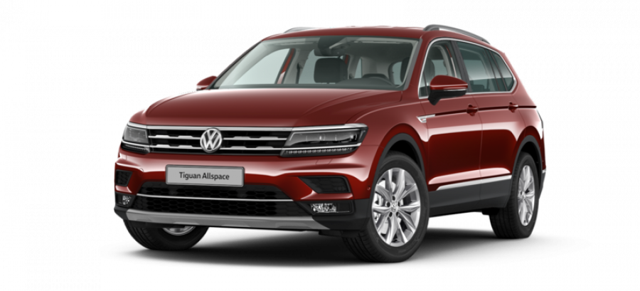 Volkswagen Tiguan Allspace, Highline 2,0 TSI OPF 7DSG 4M, barva červená