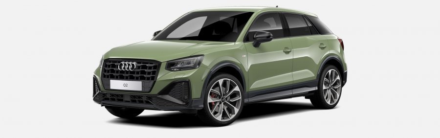 Audi Q2, Q2 S line 35 TFSI 110kW CoD, barva zelená