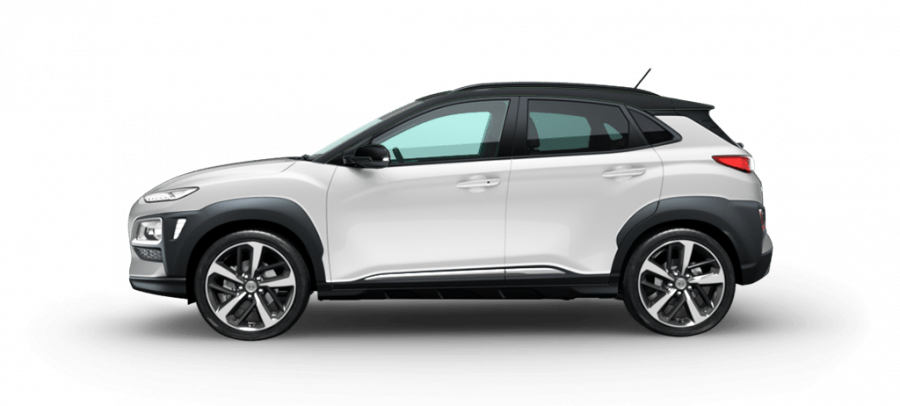 Hyundai Kona, 1,6 T-GDI 130 kW (95 NAT) 7 st. DCT 4×4, barva bílá