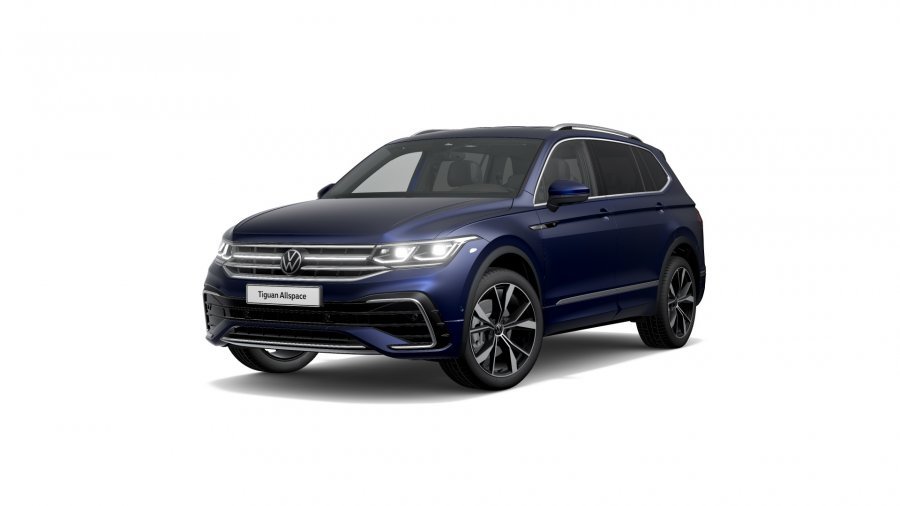 Volkswagen Tiguan Allspace, Allspace R-Line 2,0 TDI 147 kW 4M 7DSG, barva modrá