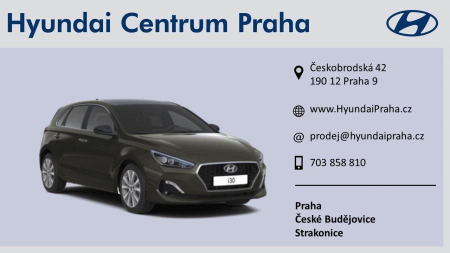 Hyundai i30, 1,4i 73 kW (95 NAT) 6 st. man, barva šedá