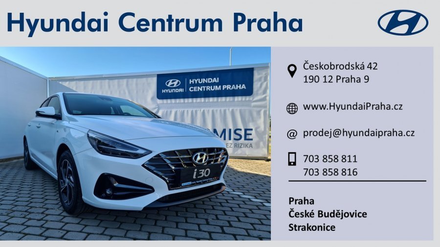 Hyundai i30, 1,6 CRDi Mild hybrid 100 kW (diesel mild hybrid) 6 st. iMT, barva bílá