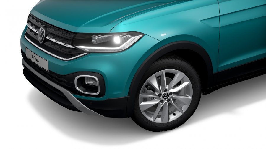 Volkswagen T-Cross, T-Cross Style 1,0 TSI 81 kW 6G, barva tyrkysová