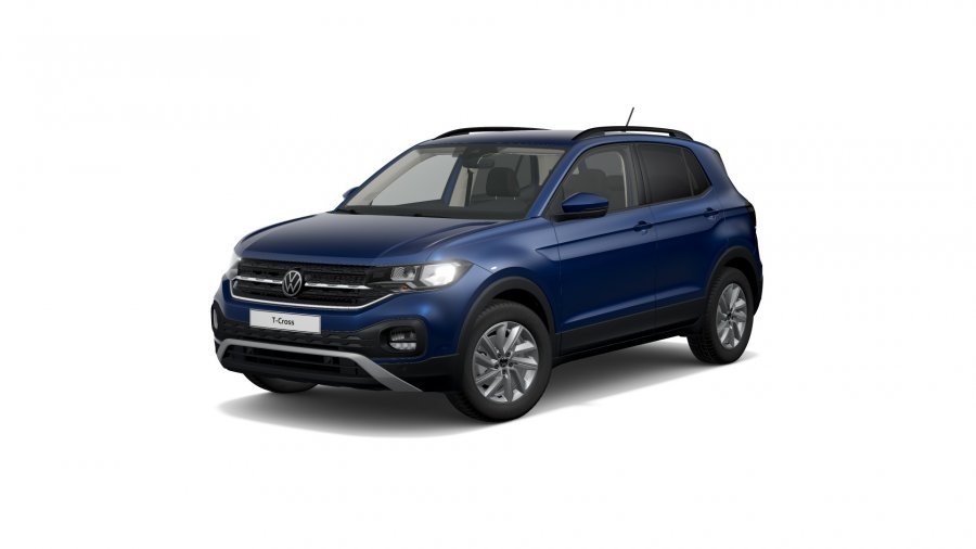 Volkswagen T-Cross, T-Cross Life 1,0 TSI 81 kW 6G, barva modrá