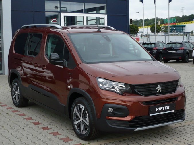 Peugeot Rifter, L2 GT-LINE 1,5BlueHDi 130k MAN6 + 7MÍST, barva oranžová