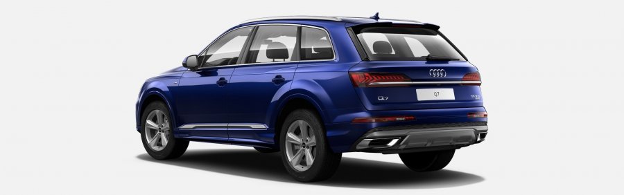 Audi Q7, Q7 S line 55 TFSI quattro, barva modrá