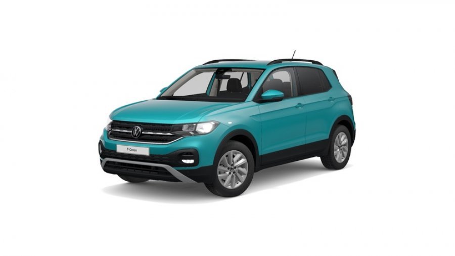 Volkswagen T-Cross, Life 1,0 TSI 70 kW 5G, barva tyrkysová