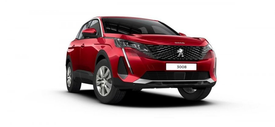 Peugeot 3008, Active Pack 1,5 BHDi 130k man6, barva červená