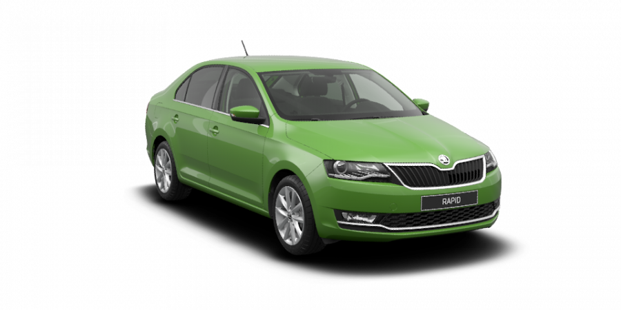 Škoda Rapid, 1,0 TSI 70 kW 5-stup. mech., barva zelená