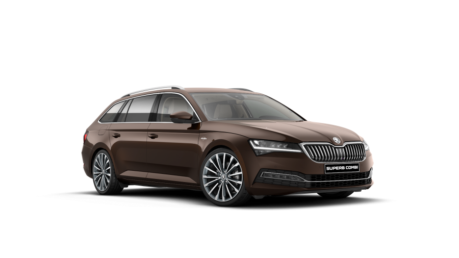 Škoda Superb, 2,0 TDI 147 kW 7-stup. automat. 4x4, barva hnědá