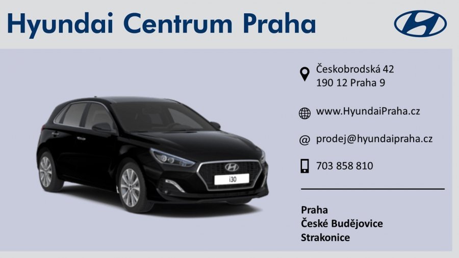 Hyundai i30, 1,0 T-GDI 88 kW (95 NAT) 6 st. man, barva černá