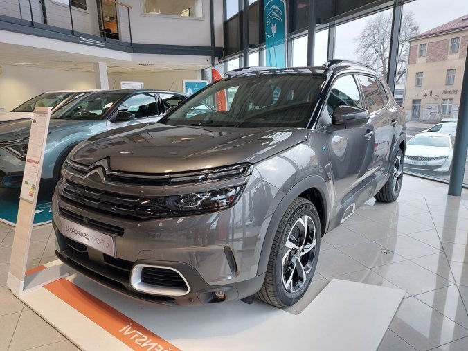 Citroën C5 Aircross, Citroën SUV C5 Aircross Hybrid SHINE 1.6 PureTech 225 k ËAT8, barva šedá