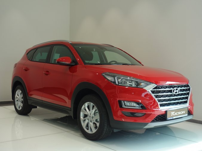 Hyundai Tucson, 1,6 T-GDi 130 kW (95 NAT) 6 st. man, barva červená