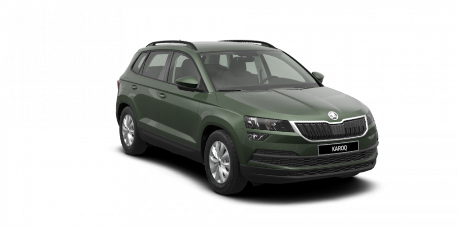 Škoda Karoq, 1,5 TSI 110 kW 6-stup. mech., barva zelená