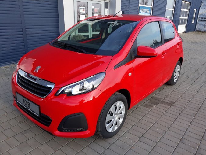 Peugeot 108, ACTIVE 1.0 VTi 72 S&S MAN5 - 4249, barva červená