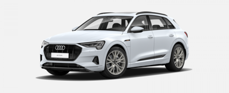 Audi e-tron, Advanced 55 quattro 265 kW, barva bílá