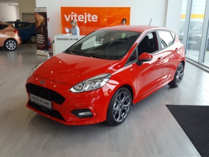 Ford Fiesta, 1.0 EcoBoost, barva červená