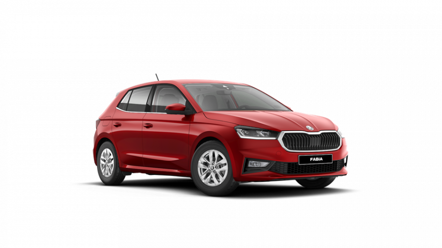 Škoda Fabia, 1,0 TSI 70 kW 5-stup. mech., barva červená