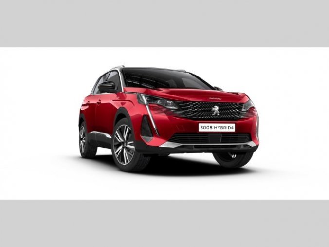 Peugeot 3008, GT PACK Hybrid4 300k e-EAT8, barva červená