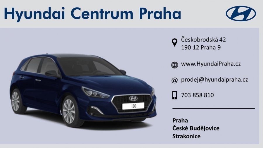 Hyundai i30, 1,4i 73 kW (95 NAT) 6 st. man, barva modrá