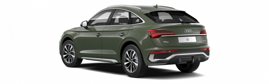 Audi Q5 Sportsback, Q5 SB S line 40 TDI 150kW quattro, barva zelená