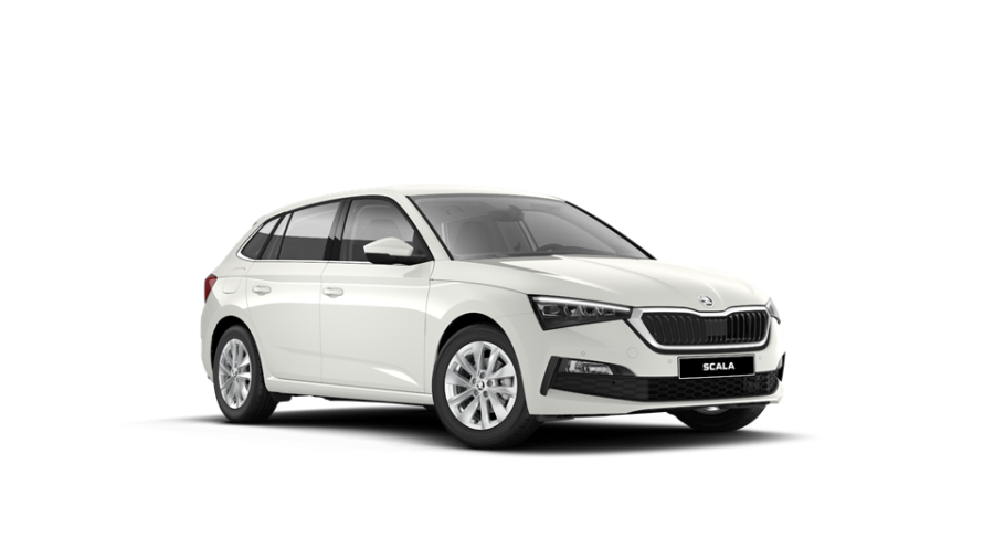 Škoda Scala, 1,5 TSI 110 kW 6-stup. mech., barva bílá