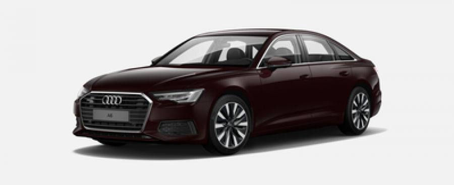 Audi A6, 40 TDI quattro, barva červená