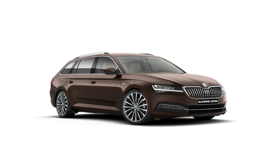 Škoda Superb, 2,0 TDI 147 kW 7-stup. automat. 4x4, barva hnědá