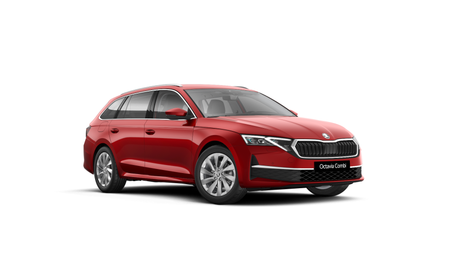 Škoda Octavia, 1,5 TSI m-HEV 110 kW 7-stup. automat., barva červená