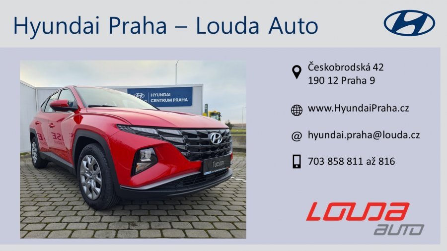 Hyundai Tucson, 1,6 T-GDi 110 kW (95 NAT) 6 st. man, barva červená