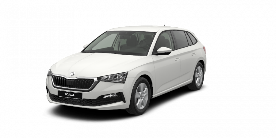 Škoda Scala, 1,0 TSI 85 kW 6-stup. mech., barva bílá