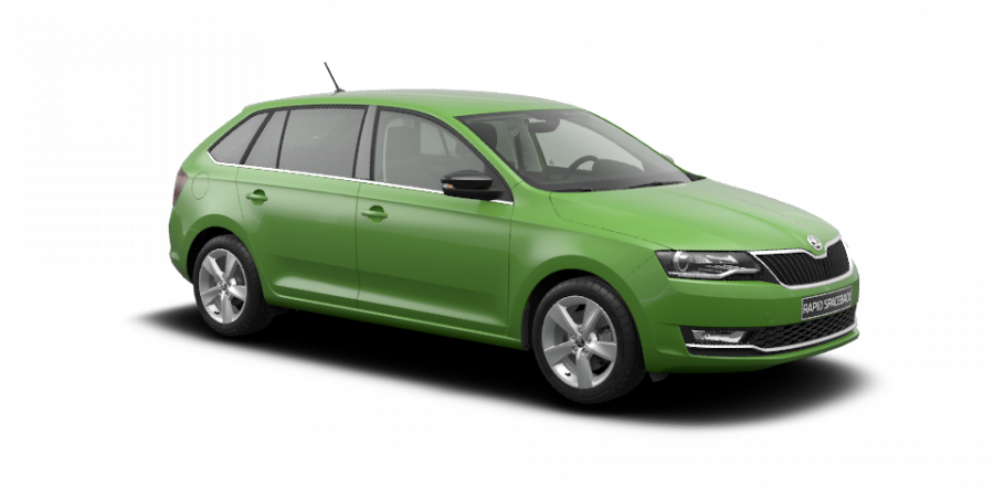 Škoda Rapid, 1,0 TSI 70 kW 5-stup. mech., barva zelená