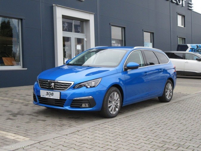 Peugeot 308, SW ALLURE Pack1.5 BlueHDi 130, barva modrá