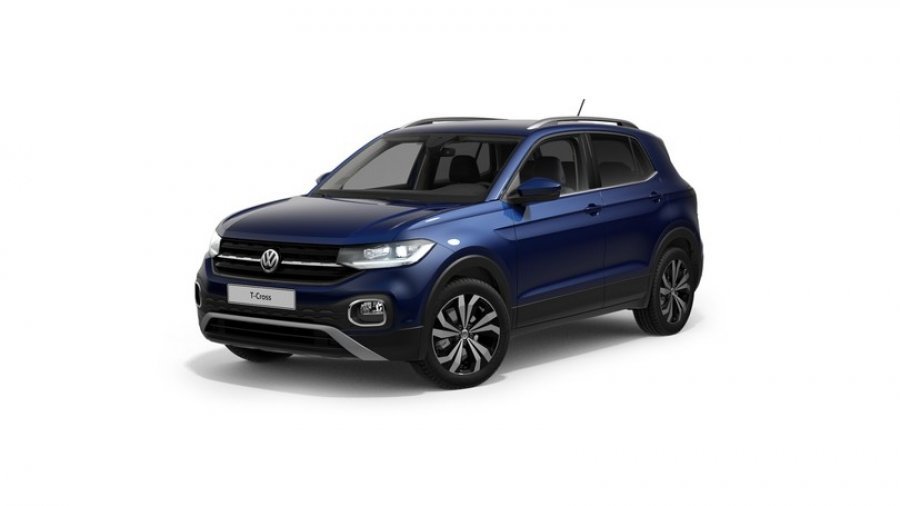 Volkswagen T-Cross, Style 1,0 TSI 85 kW 7DSG, barva modrá