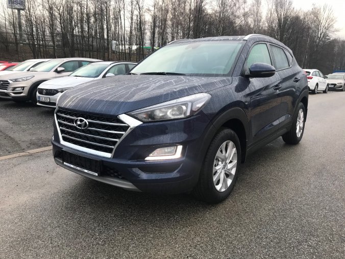 Hyundai Tucson, 1,6 T-GDi 130 kW (95 NAT) 6 st. man, barva modrá