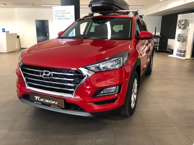 Hyundai Tucson, 1,6 T-GDi 130 kW (95 NAT) 6 st. man, barva červená