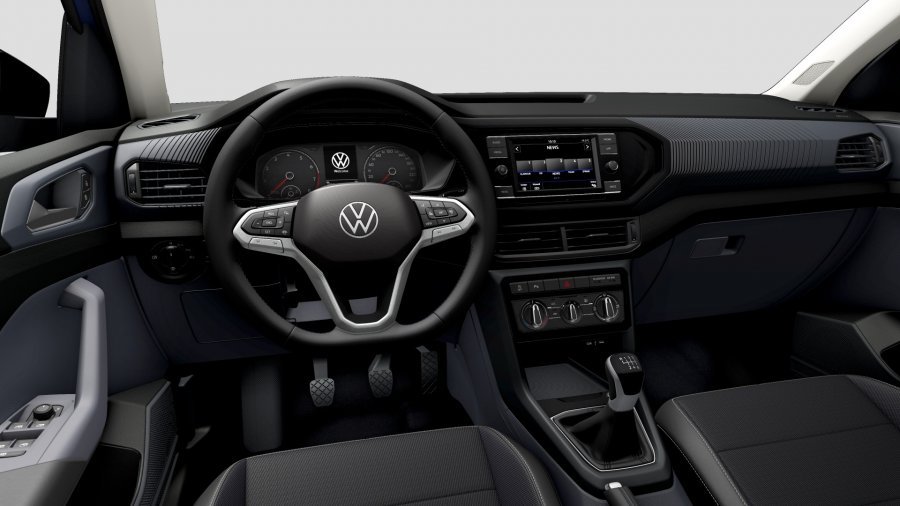 Volkswagen T-Cross, T-Cross Life 1,0 TSI 81 kW 6G, barva modrá