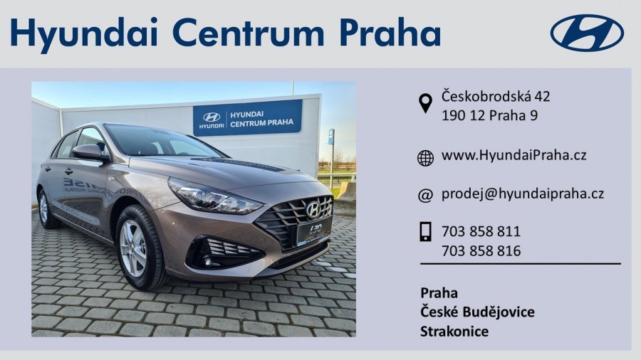 Hyundai i30, 1,5i CVVT 81 kW (95 NAT) 6 st. man, barva bronzová