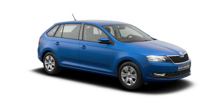 Škoda Rapid, 1,0 TSI 81 kW 6-stup. mech., barva modrá