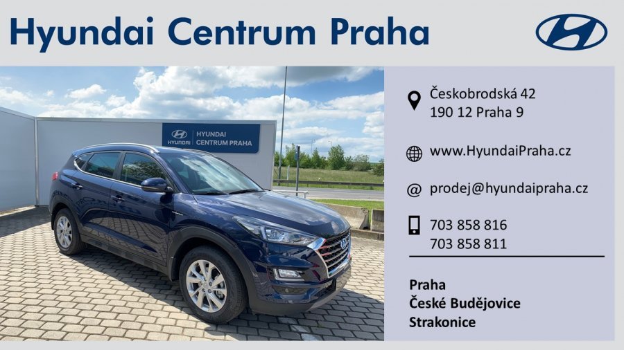 Hyundai Tucson, 1,6 T-GDi 130 kW (95 NAT) 6 st. man, barva modrá