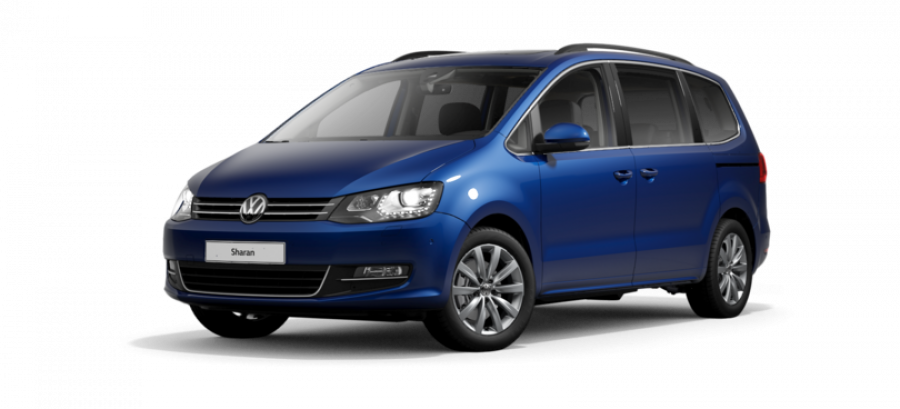 Volkswagen Sharan, 2.0 TDI 6DSG, barva modrá