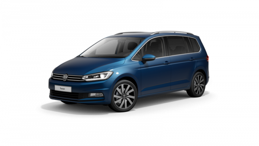 Volkswagen Touran, ME 1,5 TSI EVO 7DSG, barva modrá