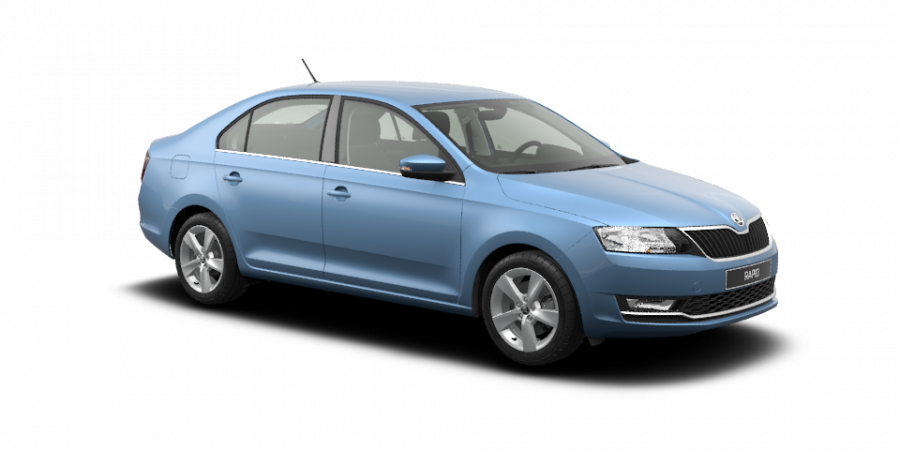 Škoda Rapid, 1,0 TSI 70 kW 5-stup. mech., barva modrá