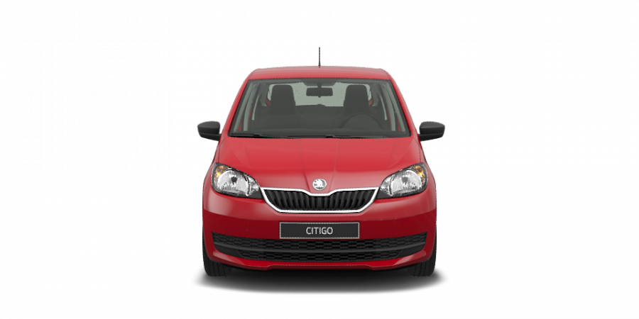 Škoda Citigo, 1,0 MPI 50 kW 5-stup. mech., barva červená