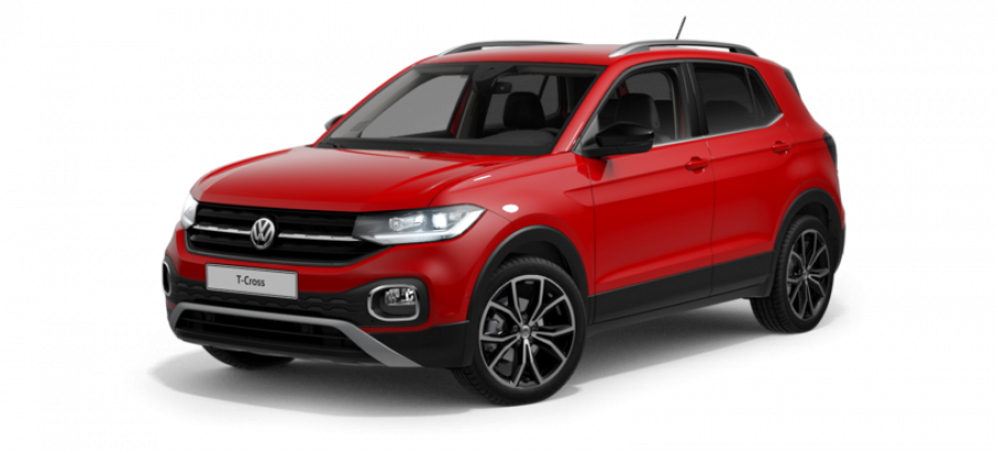 Volkswagen T-Cross, Style 1,0 TSI 85 kW 7DSG, barva červená